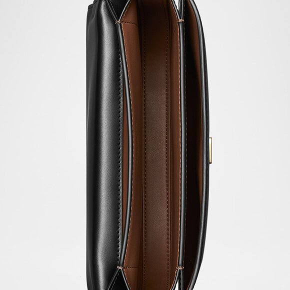 Tory Burch Eleanor Leather Slim Saddle Bag - Picture 4 of 11